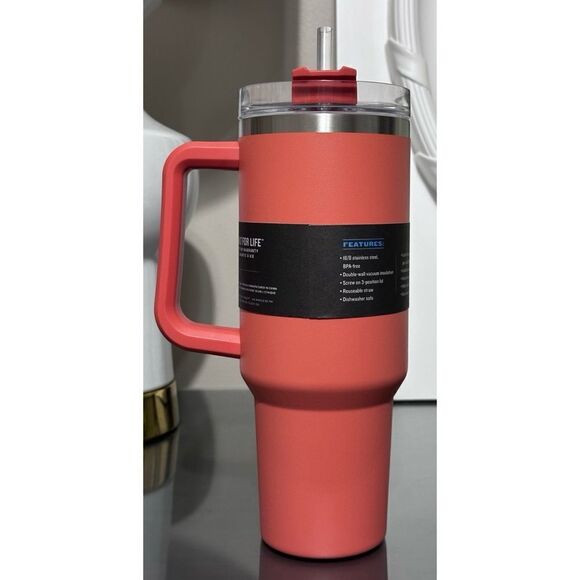 Stanley Adventure Quencher 40oz Tumbler- GRAPEFRUIT - Picture 2 of 4